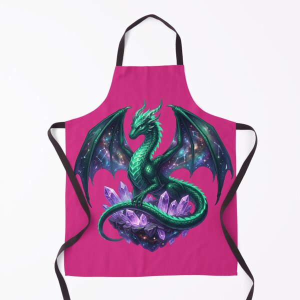 Item preview, Cosmic Emerald Dragon Celestial Galaxy Amethyst designed and sold by Utopian-Magic.