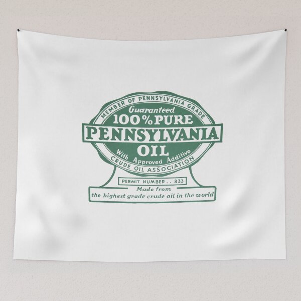 Item preview, Vintage Pennsylvania Oil - Crude Oil Association Green designed and sold by QuayTradingCo.