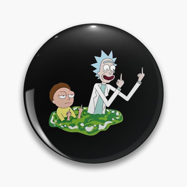 Item preview, Rick and Morty Portal Middle Finger Funny Design designed and sold by Moonpaw-Whimsy.