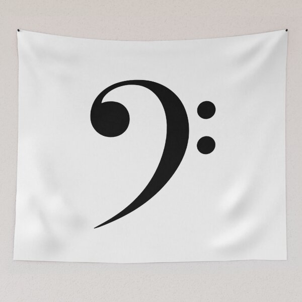 Item preview, Bold Bass Clef Music Symbol Musical Note for Music Lovers designed and sold by lematworks.