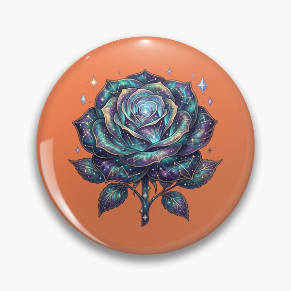 Item preview, Cosmic Galaxy Rose Celestial Space Flower  designed and sold by Utopian-Magic.