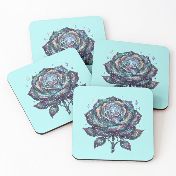 Item preview, Cosmic Galaxy Rose Celestial Space Flower  designed and sold by Utopian-Magic.