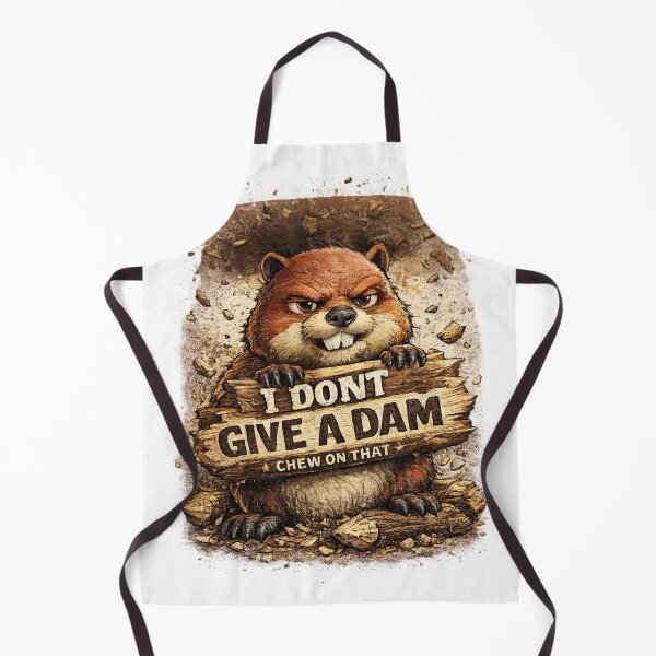 Item preview, Grumpy Beaver I Don't Give a Dam Funny Beaver Sarcastic Humor designed and sold by RawEdgeStudios.