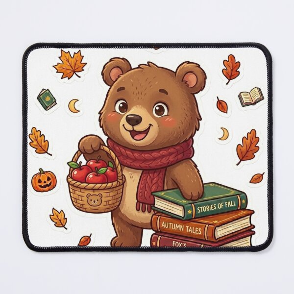 Item preview, Apple Basket Bear designed and sold by Thalora Store.