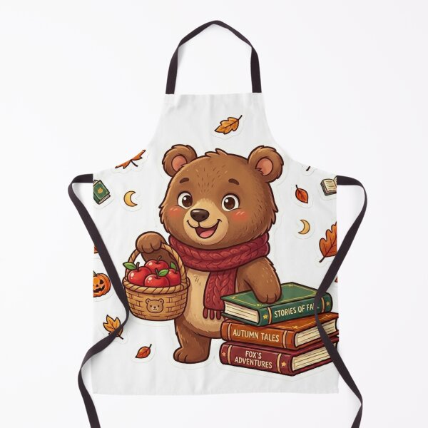 Item preview, Apple Basket Bear designed and sold by Thalora Store.