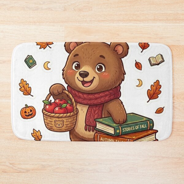 Item preview, Apple Basket Bear designed and sold by Thalora Store.