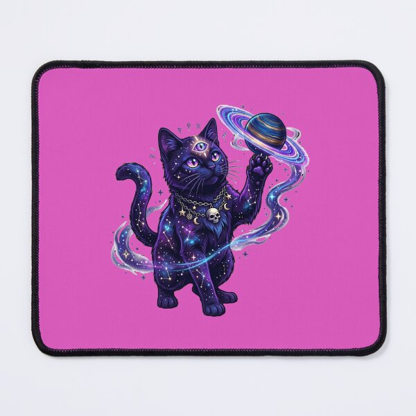 Item preview, Cosmic Galaxy Cat Celestial Space Kitten designed and sold by Utopian-Magic.