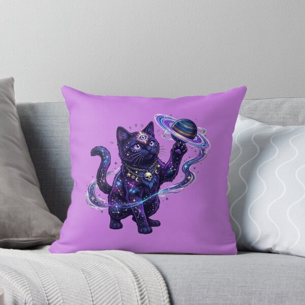 Item preview, Cosmic Galaxy Cat Celestial Space Kitten designed and sold by Utopian-Magic.