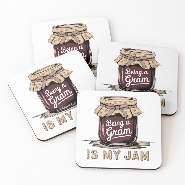 Item preview, Being a Gram is My Jam Funny Grandma Jar Long Sleeve T-Shirt designed and sold by gidget-gadget.