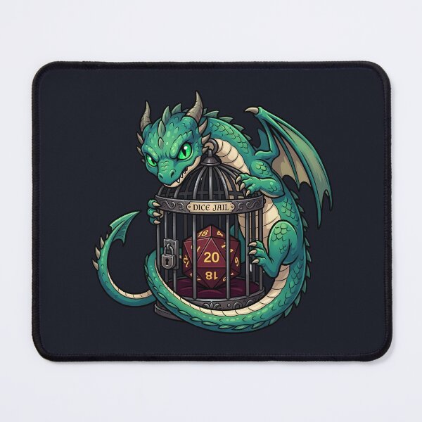 Item preview, Funny Baby Dragon Dice Jail designed and sold by Utopian-Magic.