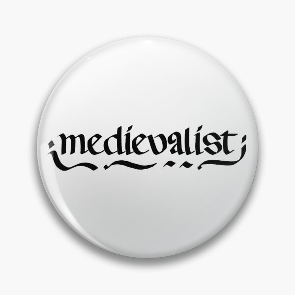 Item preview, Simple Black and White Medievalist Calligraphy Design designed and sold by MariOyama.