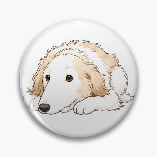 Item preview, Relaxing Borzoi | Elegant Fluffy Sighthound Illustration designed and sold by anee-japan.