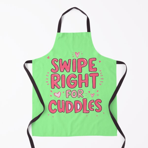 Item preview, Swipe Right For Cuddles Funny Dating Quote Cute Pink Typography designed and sold by ConfuseLab Alt.