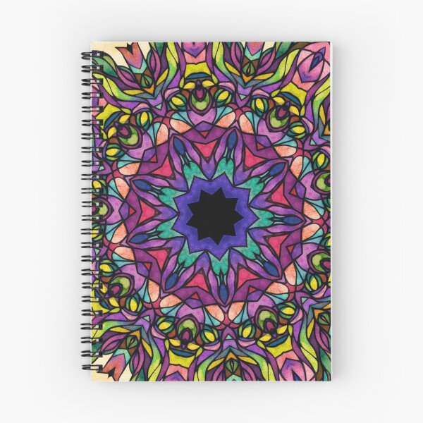 Item preview, Kaleidoscopic Dream Bloom Mandala | Stained Glass Fantasy Art Print designed and sold by LuxuryApparels.