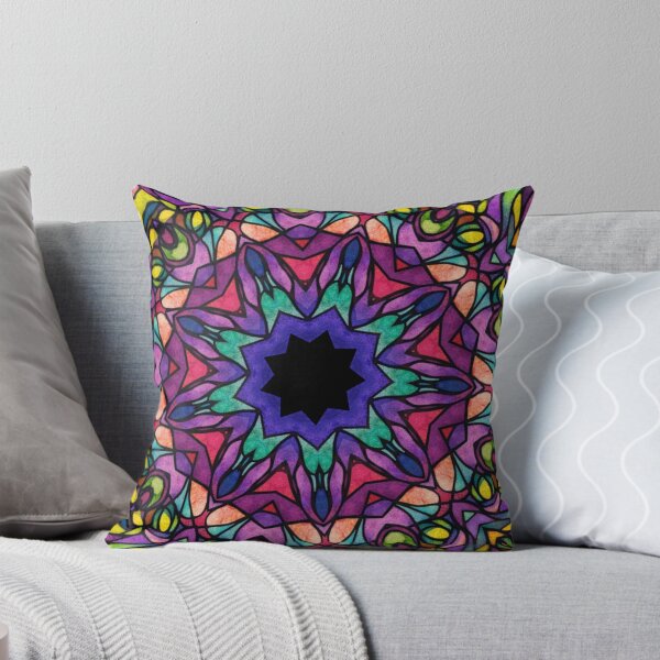 Item preview, Kaleidoscopic Dream Bloom Mandala | Stained Glass Fantasy Art Print designed and sold by LuxuryApparels.