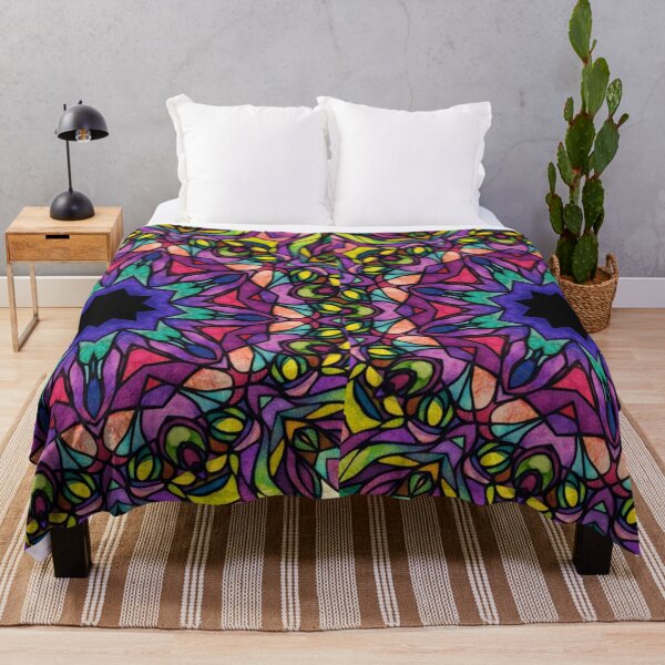 Item preview, Kaleidoscopic Dream Bloom Mandala | Stained Glass Fantasy Art Print designed and sold by LuxuryApparels.