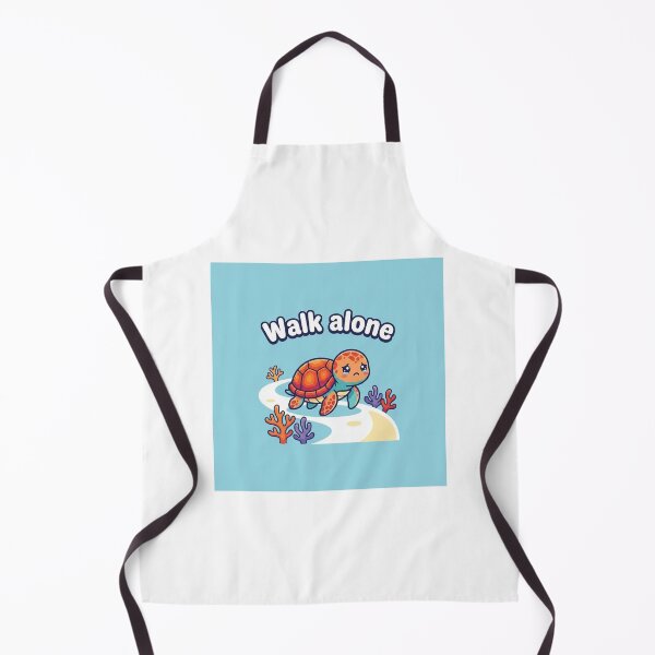 Item preview, Walk Alone – Cute Lonely Turtle Cartoon Design designed and sold by morning sun.