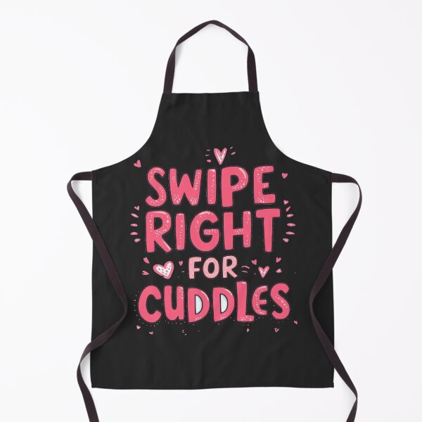 Item preview, Swipe Right For Cuddles Funny Dating Quote Cute Pink Typography designed and sold by ConfuseLab Alt.