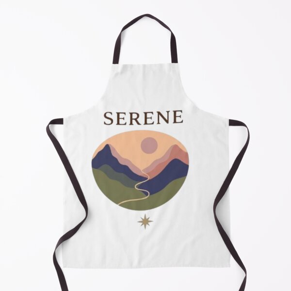 Item preview, Serene Mountain Landscape Minimalist Earth Tones designed and sold by Northern Glow Art.