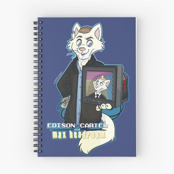 Item preview, Furry Max Headroom and Edison Carter designed and sold by Cat Bedell.