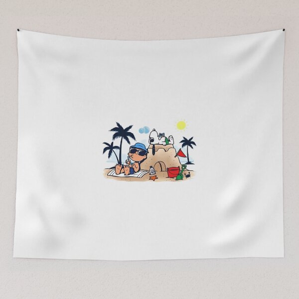 Item preview, Snoopy and Linus Summer Beach Vacation designed and sold by Moonpaw-Whimsy.