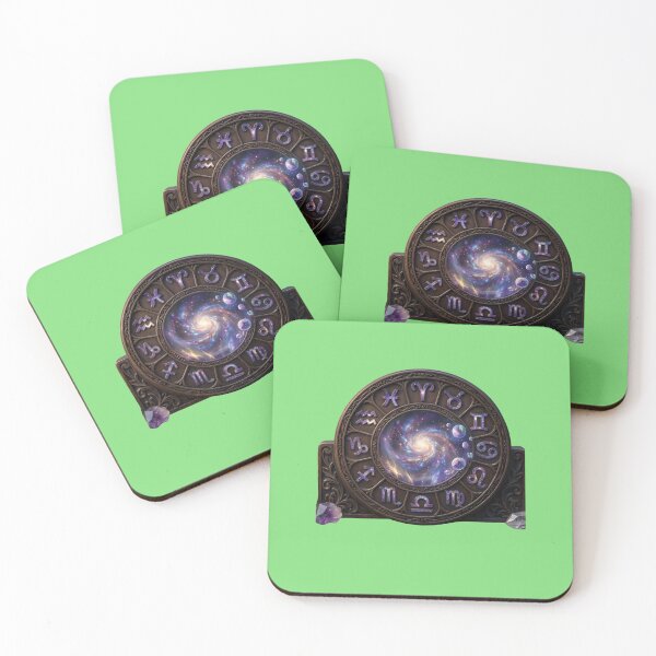 Item preview, Astrology Zodiac Wheel Cosmic Spiral Galaxy  designed and sold by Utopian-Magic.