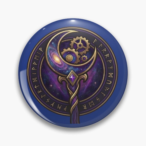 Item preview, Magical Astrological Staff Mystic Clockwork Relic designed and sold by Utopian-Magic.