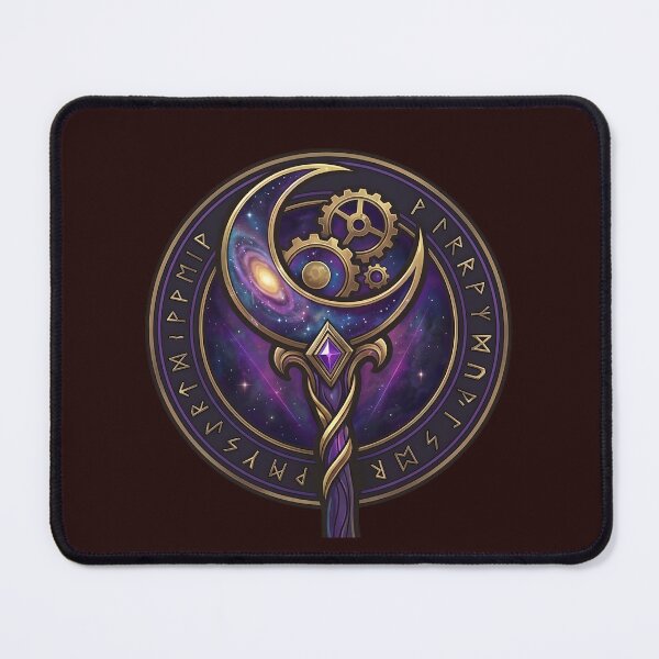 Item preview, Magical Astrological Staff Mystic Clockwork Relic designed and sold by Utopian-Magic.