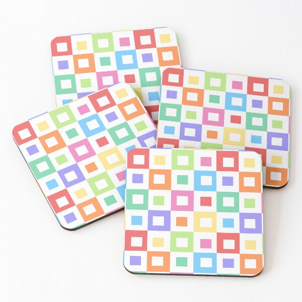 Item preview, Colorful squares in squares designed and sold by Boy and Belugee.