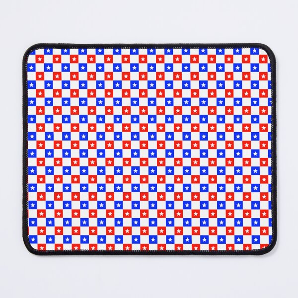 Item preview, Pattern - Blue and Red Squares with White Stars designed and sold by ZepoPublishing.