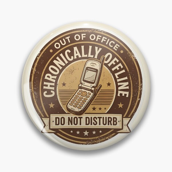 Item preview, Do not disturb | Chronically Offline Sticker — Analog Lifestyle Gift Anti Doomscrolling designed and sold by VectorJoy.