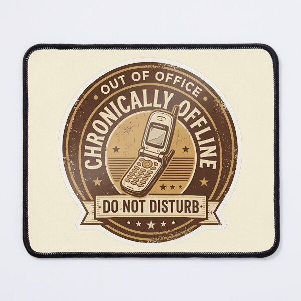 Item preview, Do not disturb | Chronically Offline Sticker — Analog Lifestyle Gift Anti Doomscrolling designed and sold by VectorJoy.