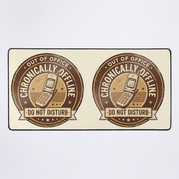 Item preview, Do not disturb | Chronically Offline Sticker — Analog Lifestyle Gift Anti Doomscrolling designed and sold by VectorJoy.