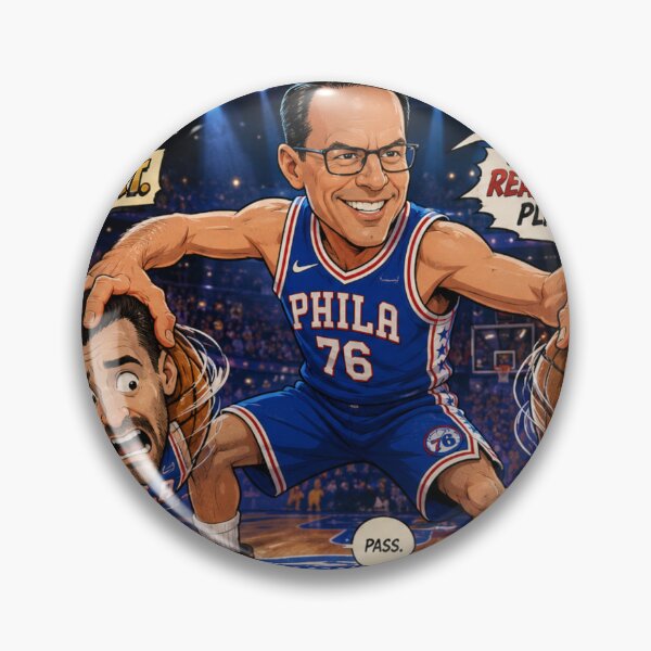 Item preview, Cartoon Basketball Showdown: Josh Shapiro vs. Brian Tyler Cohen & Jesse Watters designed and sold by Uniqueartai.
