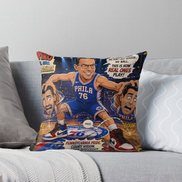 Item preview, Cartoon Basketball Showdown: Josh Shapiro vs. Brian Tyler Cohen & Jesse Watters designed and sold by Uniqueartai.