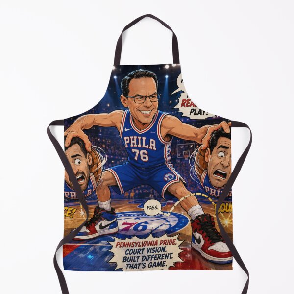Item preview, Cartoon Basketball Showdown: Josh Shapiro vs. Brian Tyler Cohen & Jesse Watters designed and sold by Uniqueartai.