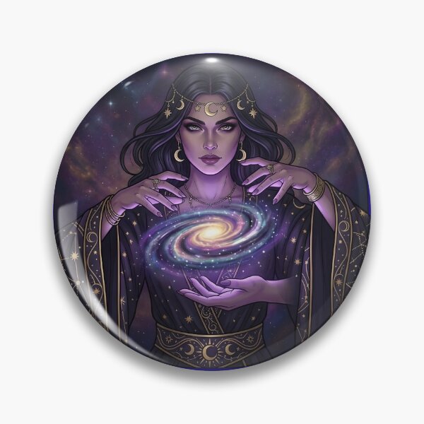 Item preview, Cosmic Galaxy Sorceress Fantasy Witch Magic Spell designed and sold by Utopian-Magic.