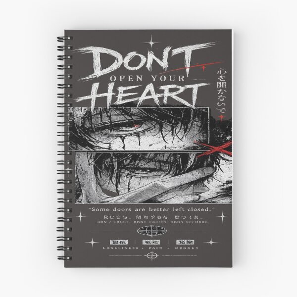 Item preview, Don't Open Your Heart Dark Edgy Streetwear designed and sold by PixelDown.