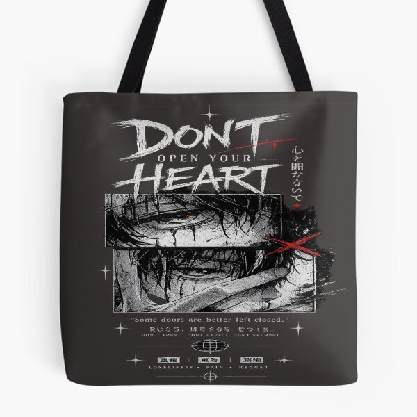 Item preview, Don't Open Your Heart Dark Edgy Streetwear designed and sold by PixelDown.