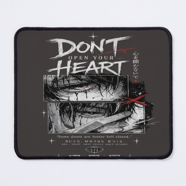 Item preview, Don't Open Your Heart Dark Edgy Streetwear designed and sold by PixelDown.