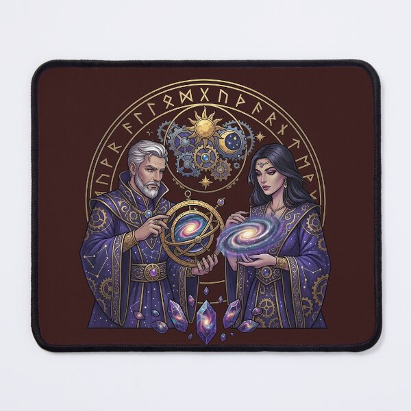 Item preview, Celestial Sorcerers Magical Astrolabe Fantasy Emblem designed and sold by Utopian-Magic.