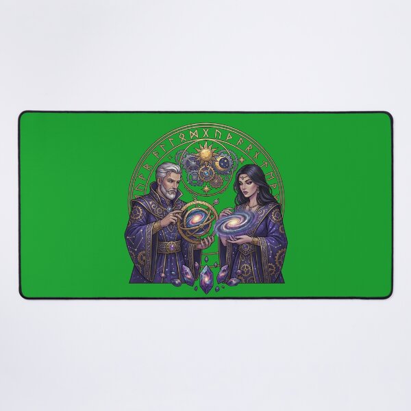Item preview, Celestial Sorcerers Magical Astrolabe Fantasy Emblem designed and sold by Utopian-Magic.