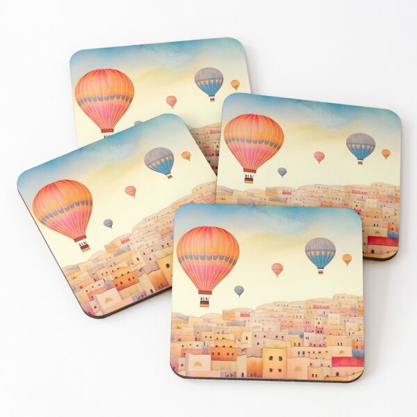 Item preview, Hot Air Balloons in the City - S12 designed and sold by FlaskLab.