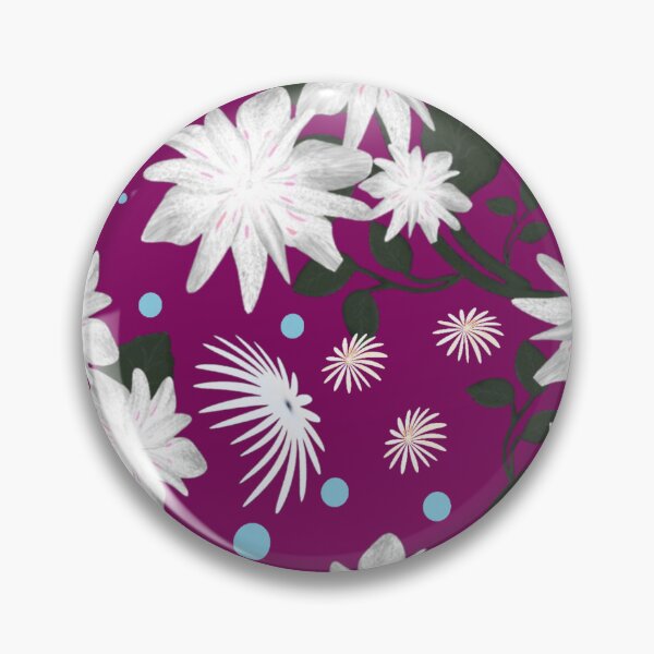 Item preview,  Elegant White Floral Pattern Botanical Design  designed and sold by HopeAndHustle.