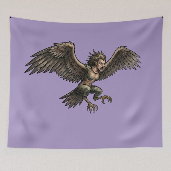 Item preview, Fantasy Griffin Warrior Mythological Eagle Lion Beast designed and sold by Utopian-Magic.