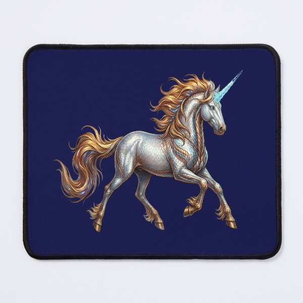 Item preview, Fantasy Battle Unicorn Mythological Cosmic Warrior Horse designed and sold by Utopian-Magic.