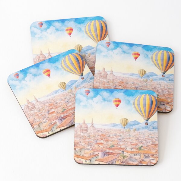 Item preview, Hot Air Balloons in the City - S16 designed and sold by FlaskLab.