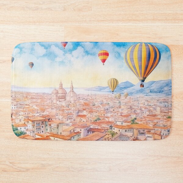 Item preview, Hot Air Balloons in the City - S16 designed and sold by FlaskLab.
