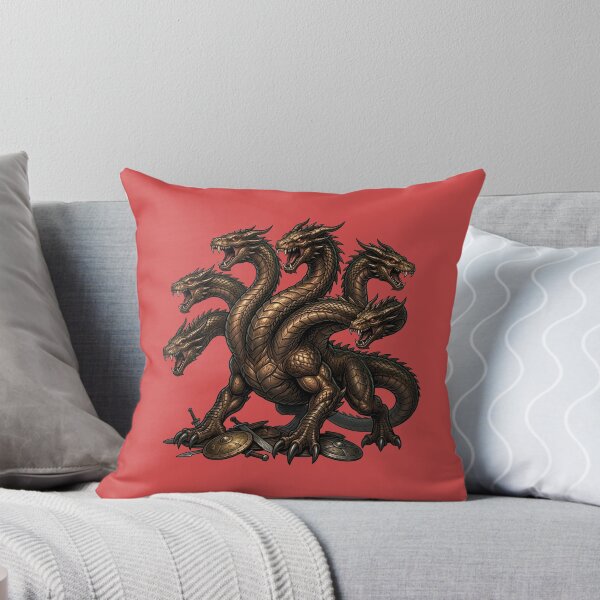 Item preview, Fantasy Hydra Dragon Mythological Three Headed Beast Warrior designed and sold by Utopian-Magic.