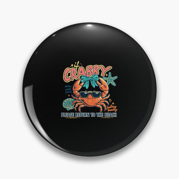 Item preview, if crabby please return to beach funny summer break vacation designed and sold by cass-vale-lab.